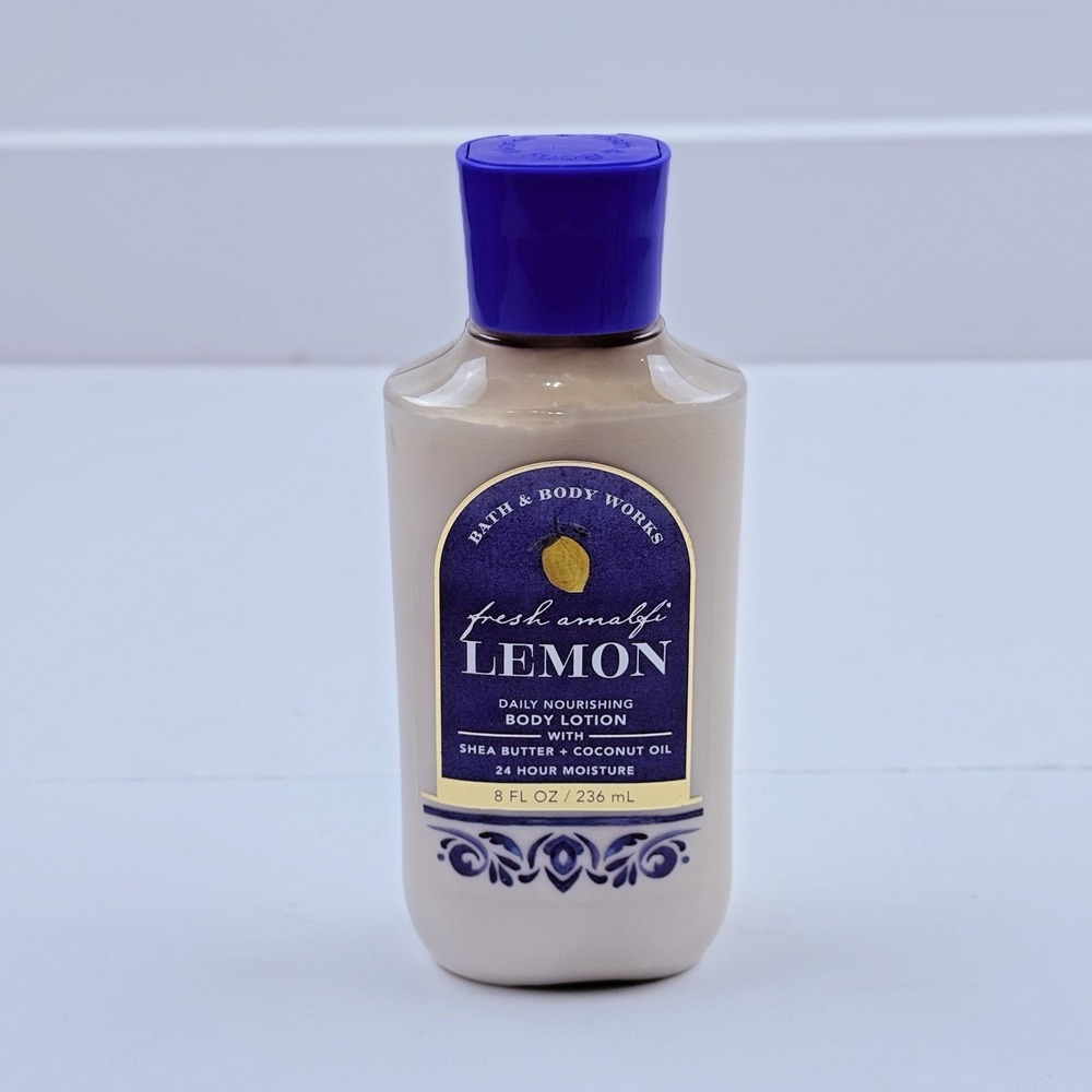 New Bath & Body Works Fresh Amalfi Lemon Body Lotion 8 oz Citrus Fragrance Scent